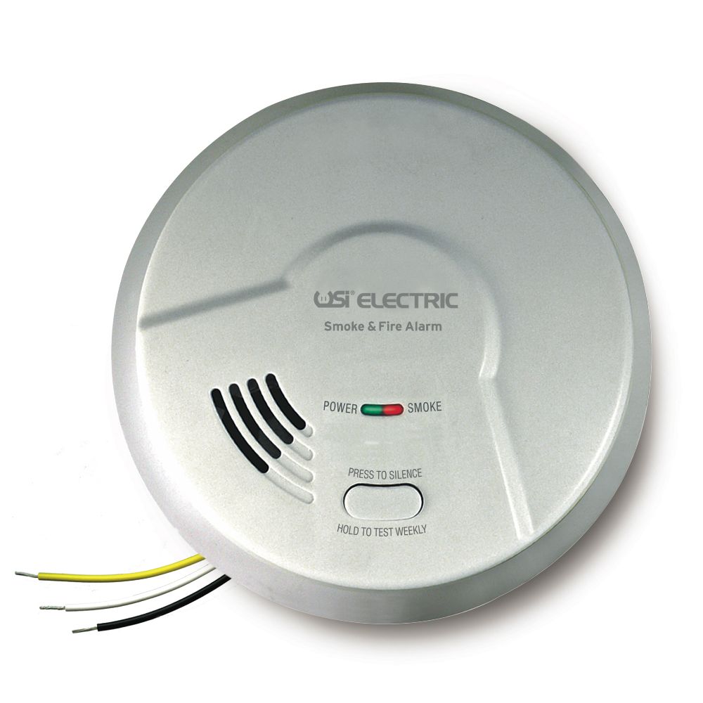 USI Electric MDS107 Hardwired Universal Smoke Sensing Technology (IoPhic) Smoke and Fire Alarm with Battery Backup