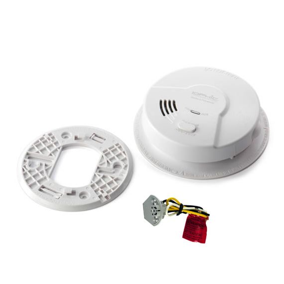 USI Electric MDS107CN Universal Smoke Sensing Technology (IoPhic) Hardwired Smoke and Fire Alarm with Battery Backup