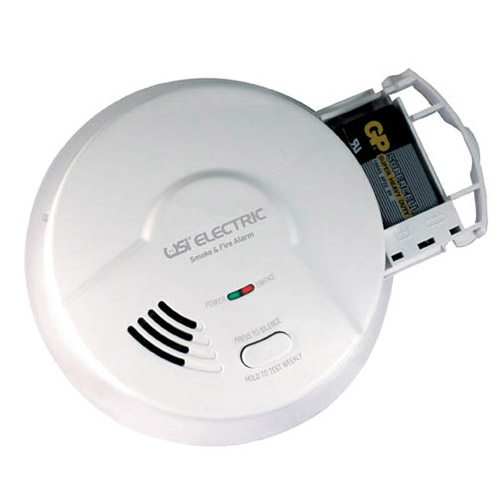 USI Electric MI106 Hardwired Ionization Smoke and Fire Alarm with Battery Backup