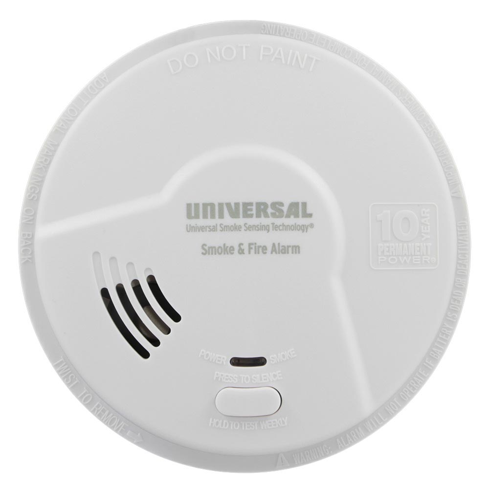 10 year battery operated smoke alarm