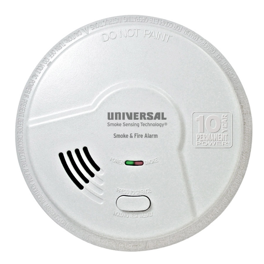 Universal Security Instruments MIB3050S 2-in-1 Bedroom Smoke and Fire Smart Alarm with 10 Year Sealed Battery