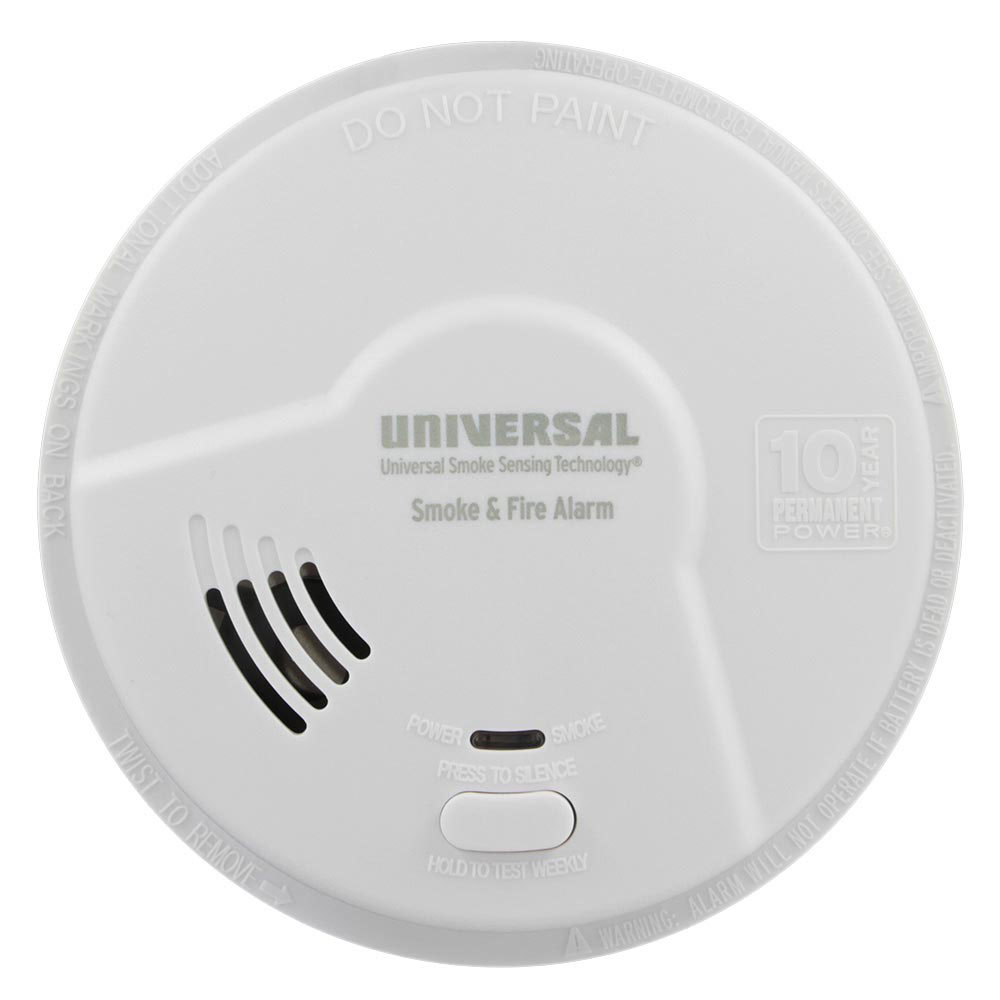 Universal Security Instruments MIE3050S Every Room 2-in-1 Smoke and Fire Smart Alarm with 10 Year Sealed Battery
