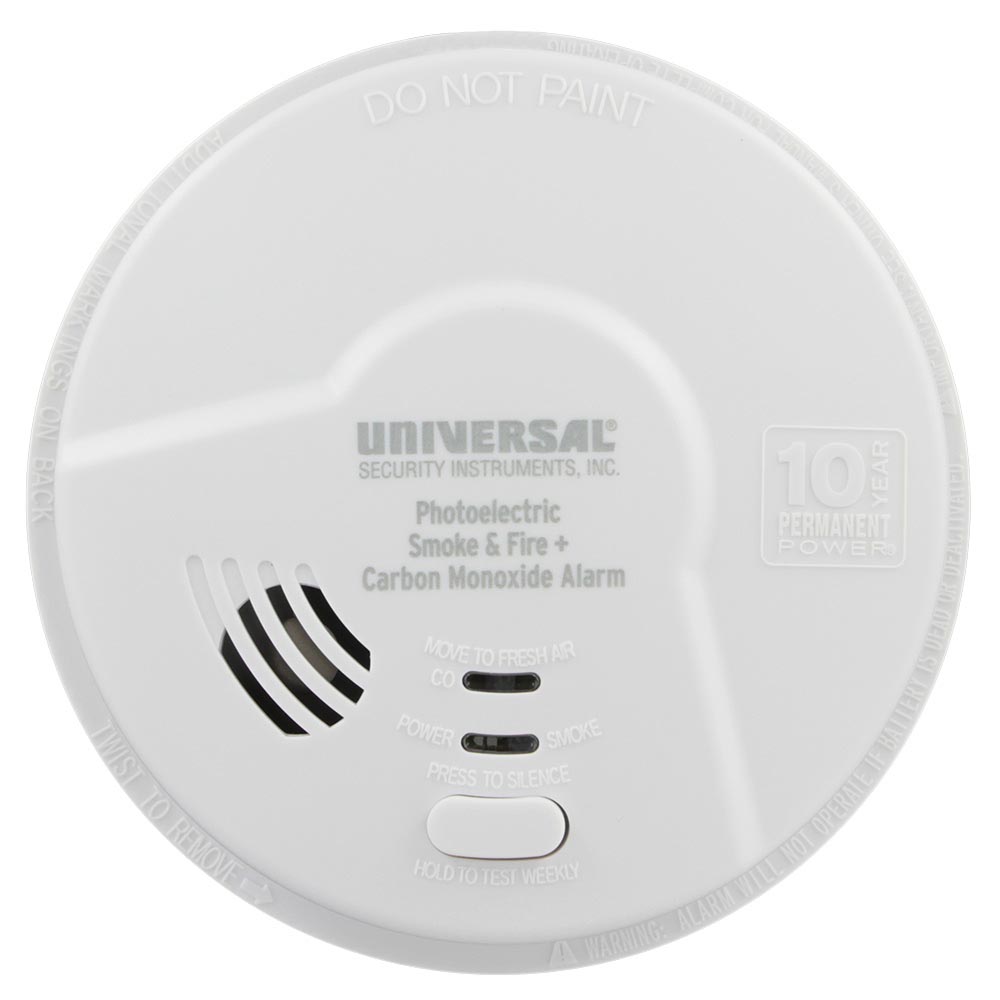 Universal Security Instruments MPC322S 2-in-1 Photoelectric Smoke & Carbon Monoxide Alarm