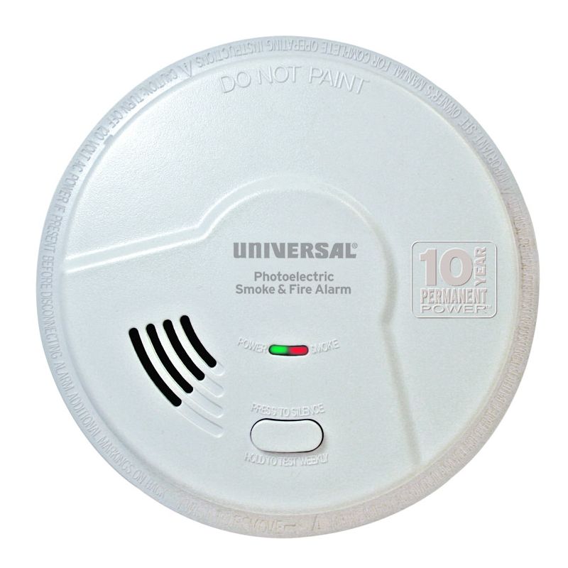Universal Security Instruments MPL316S Photoelectric 10 Year Living Area Smoke & Fire Alarm