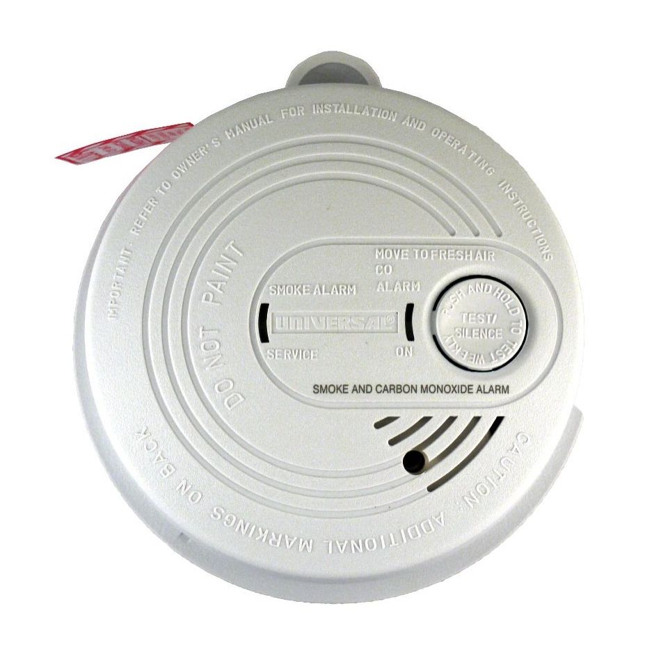 Universal Security Instruments USI-7795 120-Volt AC/DC Wired-In Combination Smoke and Carbon Monoxide Alarm